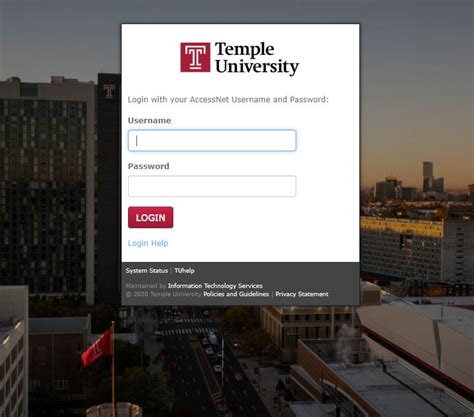 tu temple portal.